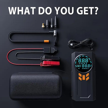 Car Starter with Air Pump ,USB Powered, Portable Car Battery Charger