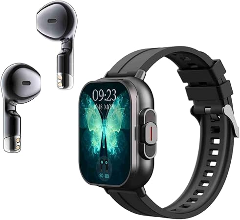 Smartwatch with Wireless Earbuds, Fitness & Health Tracker
