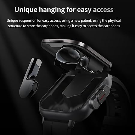 Smartwatch with Wireless Earbuds, Fitness & Health Tracker