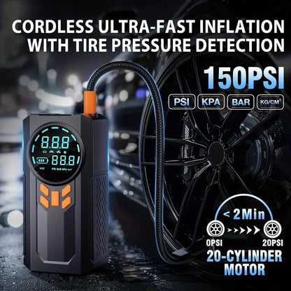 Car Starter with Air Pump ,USB Powered, Portable Car Battery Charger